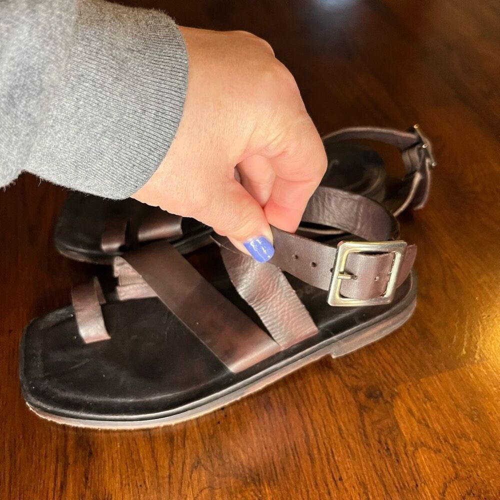 Free People Romeo Leather Gladiator Wrap Sandal Size 36 - Picture 3 of 8
